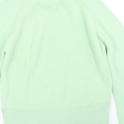 Womens UK Size M Preworn Green Pullover Jumper