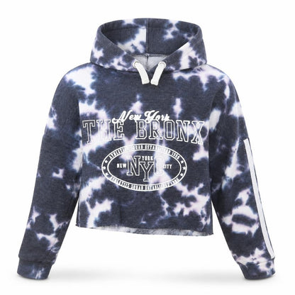 New Look Girls Blue Geometric  Pullover Hoodie Size 9 Years