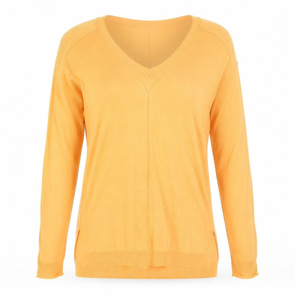 Next Womens Orange  Knit Pullover Jumper Size 12