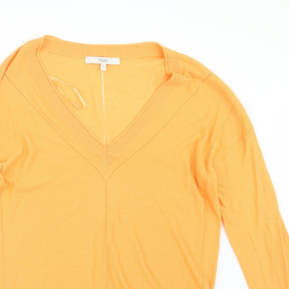 Womens UK Size 12 NEXT Orange Pullover Jumper