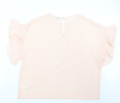 Womens UK Size 18 NEXT Pink Basic Blouse