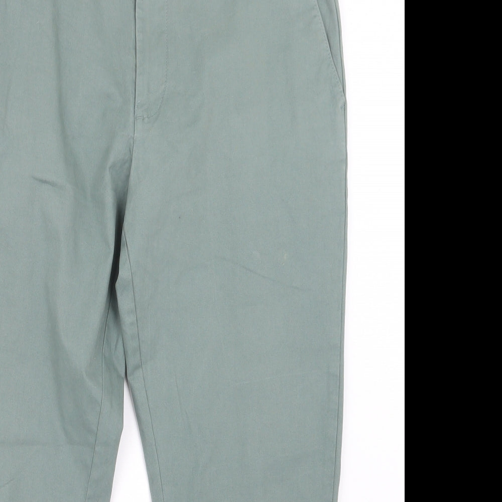 Marks and Spencer Mens Green   Trousers  Size 35 in L26 in