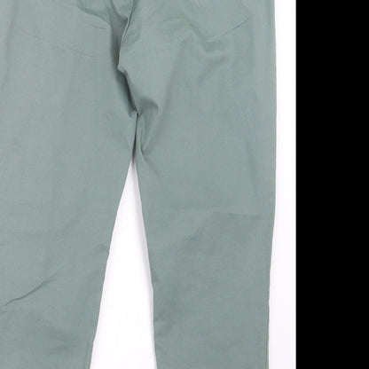 Marks and Spencer Mens Green   Trousers  Size 35 in L26 in