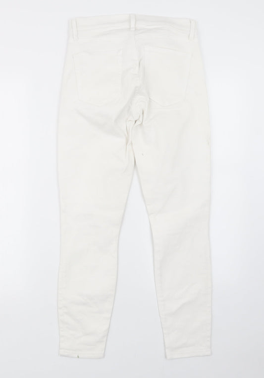 Gap Womens White  Denim Skinny Jeans Size 27 in L26 in