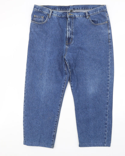 Blue Circle Mens Blue  Denim Straight Jeans Size 39 in L25 in