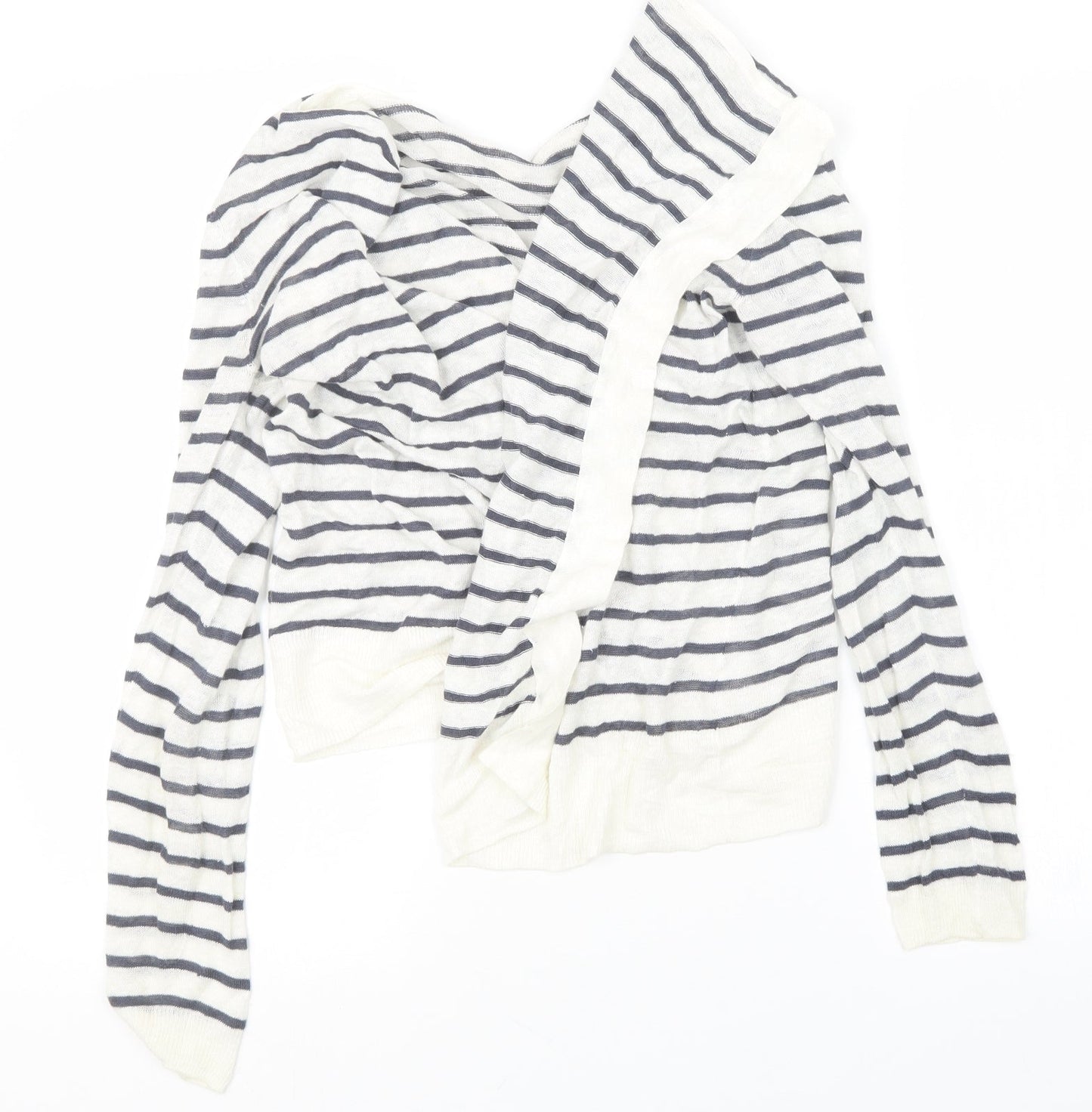 Womens UK Size S Preworn Blue Cardigan Jumper