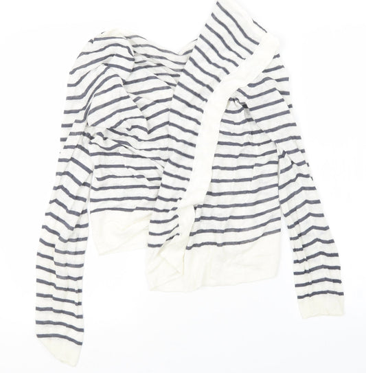 Womens UK Size S Preworn Blue Cardigan Jumper