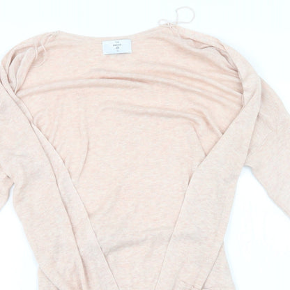 C&A Womens Pink  Knit Cardigan Jumper Size M