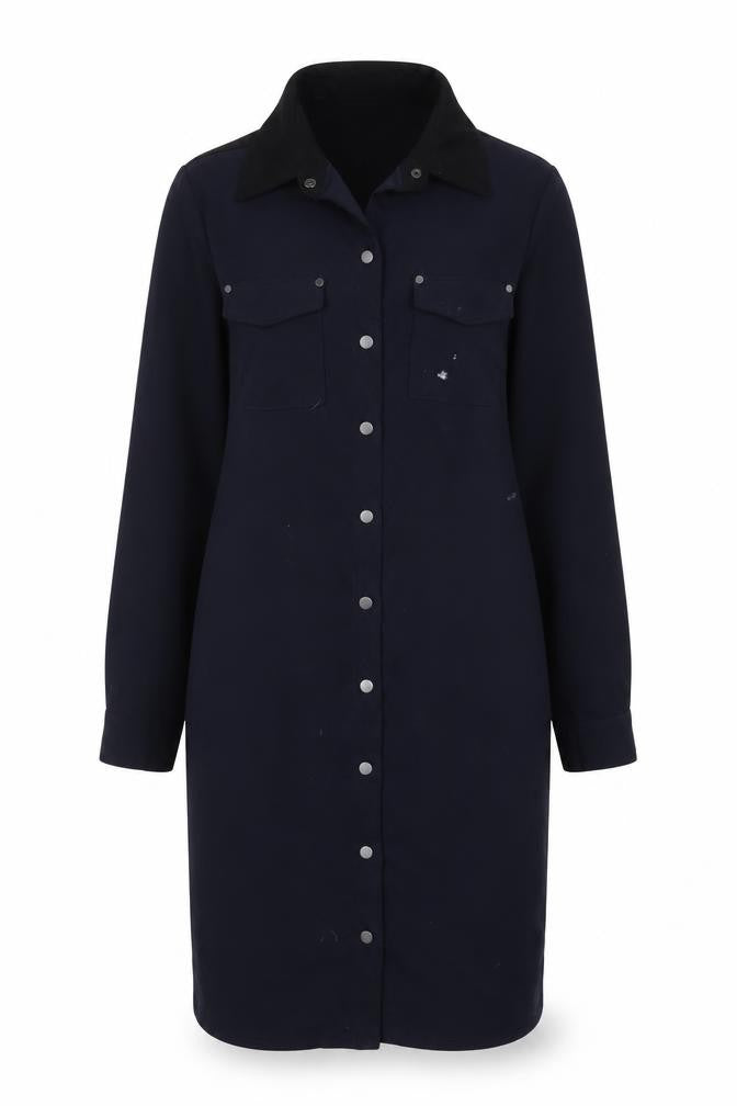 Womens UK Size 14 Fenn Wright Manson Blue Basic Button-Up