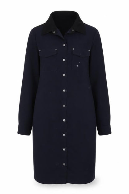 Womens UK Size 14 Fenn Wright Manson Blue Basic Button-Up