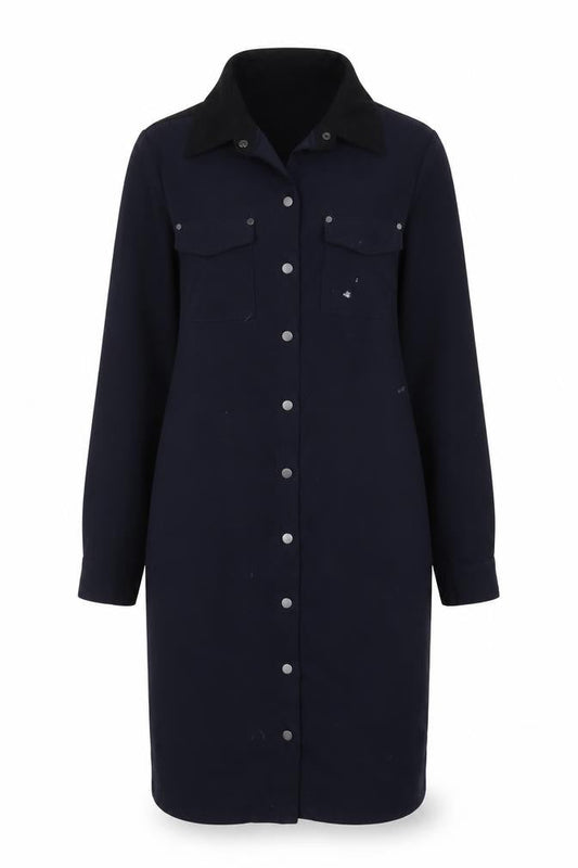 Womens UK Size 14 Fenn Wright Manson Blue Basic Button-Up