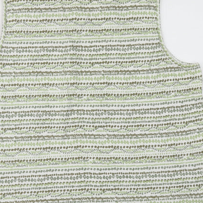 Womens UK Size L Bm Casual Green Basic Tank