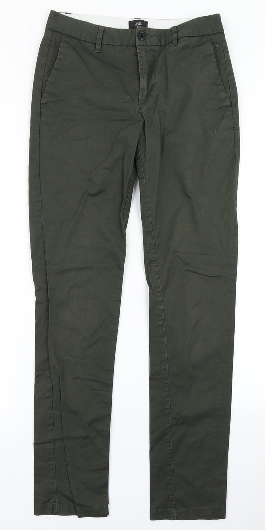 River Island Mens Green   Chino Trousers Size 26 in L34 in