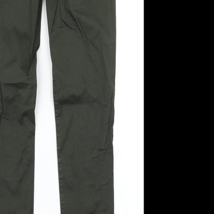 River Island Mens Green   Chino Trousers Size 26 in L34 in