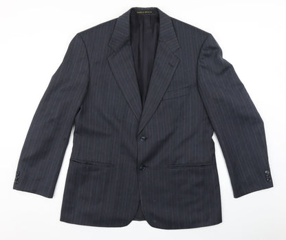 Mens UK Size 40 St Michael Regular Blue Suit Jacket