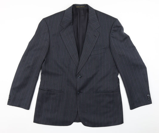 Mens UK Size 40 St Michael Regular Blue Suit Jacket