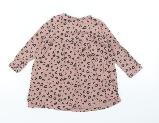 F&F Girls Brown Animal Print  A-Line  Size 9-12 Months