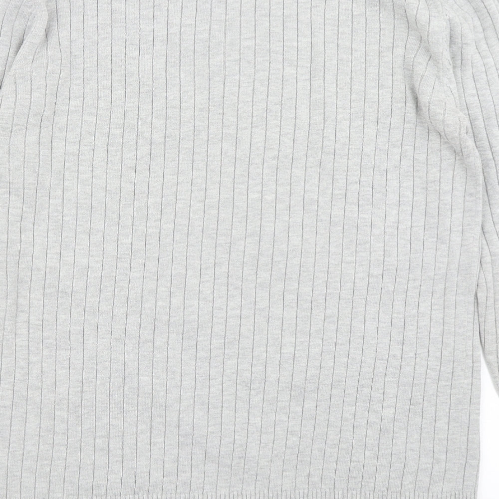 Urban Spirit Mens Grey  Knit Pullover Jumper Size L