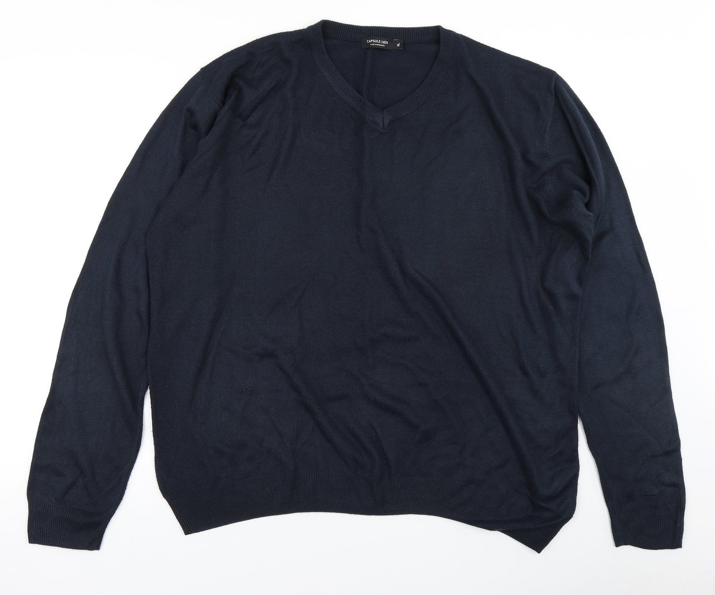 Capsule Mens Blue  Knit Pullover Jumper Size XL
