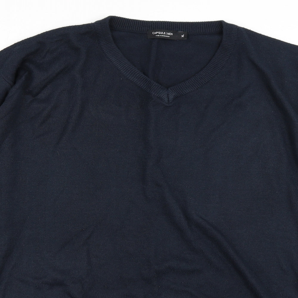 Capsule Mens Blue  Knit Pullover Jumper Size XL