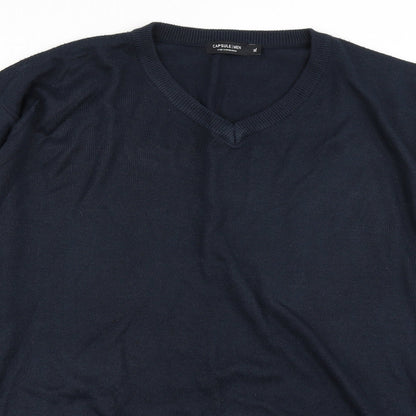 Capsule Mens Blue  Knit Pullover Jumper Size XL