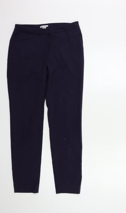 Womens UK Size 8 H&M Regular Fit  Blue Trousers