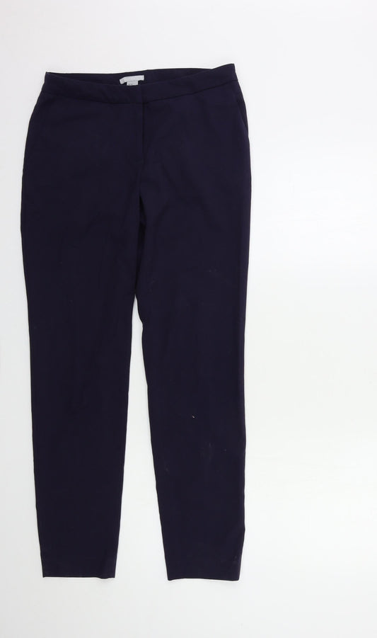 Womens UK Size 8 H&M Regular Fit  Blue Trousers