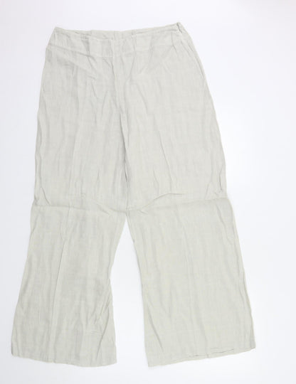 Womens UK Size 18 Preworn Regular Fit Windbreaker Grey Trousers