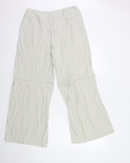 Womens UK Size 18 Preworn Regular Fit Windbreaker Grey Trousers