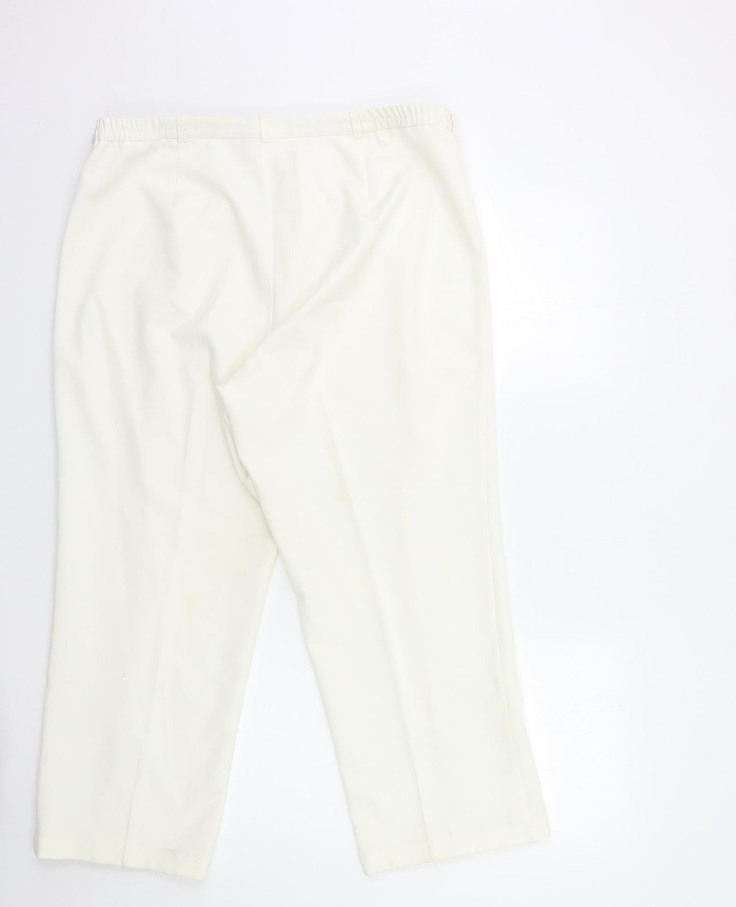 Womens UK Size 36 in Preworn Regular Fit  White Trousers