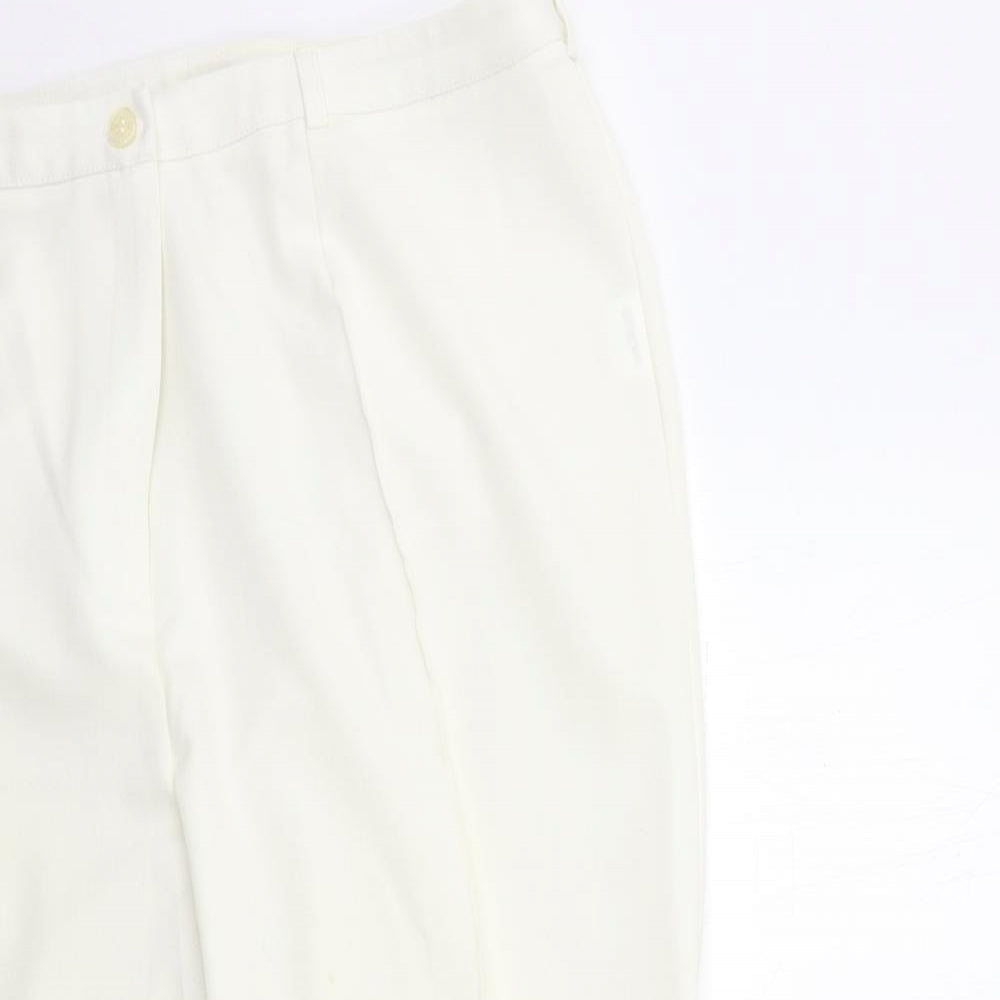 Womens UK Size 36 in Preworn Regular Fit  White Trousers