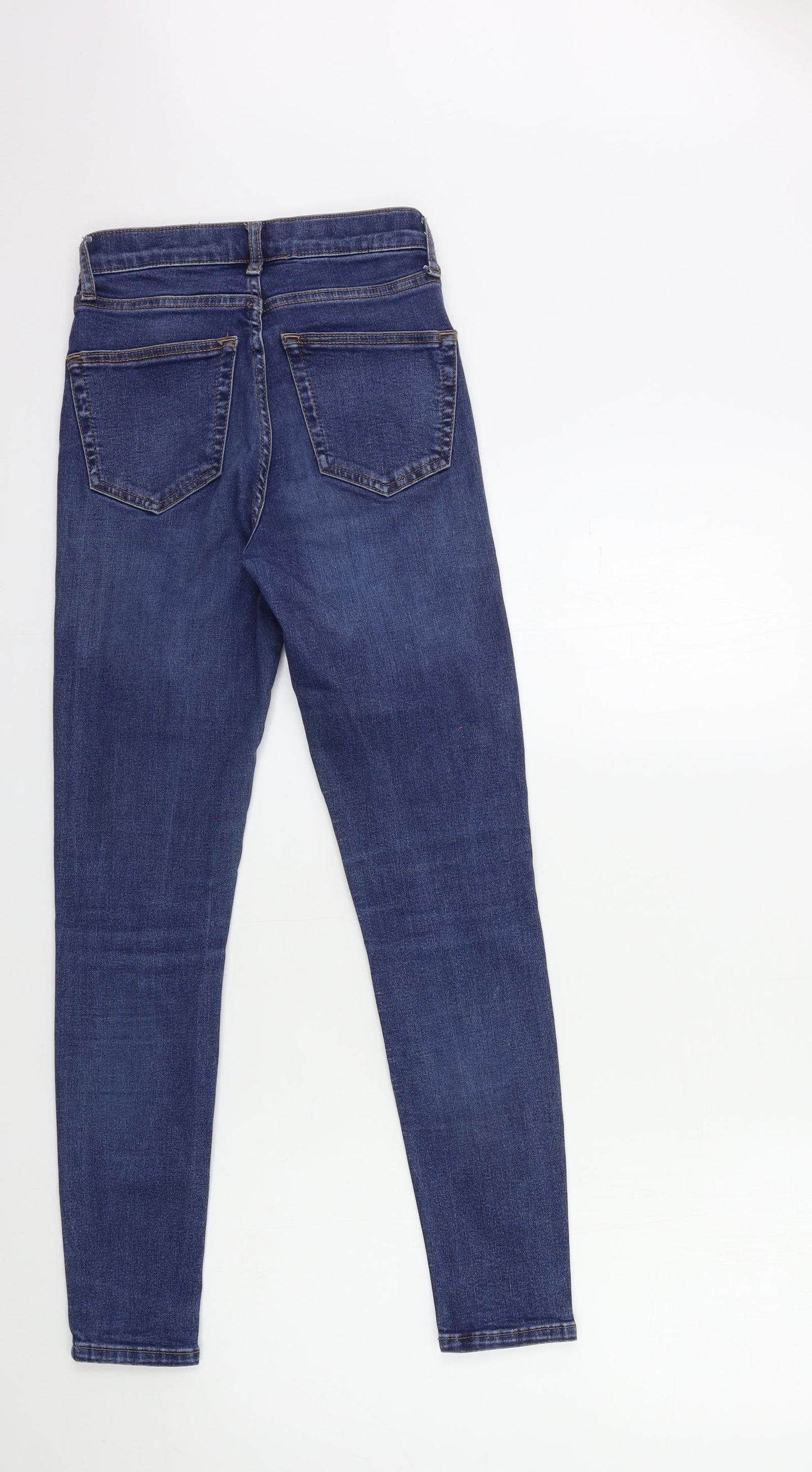 Topshop Womens Blue  Denim Skinny Jeans Size 26 in L30 in