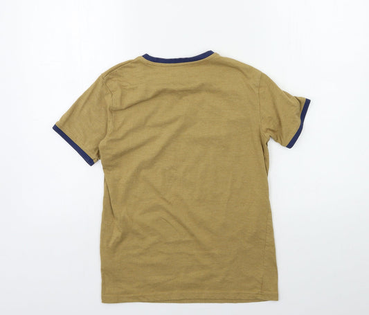 Matalan Boys Brown   Basic T-Shirt Size 10-11 Years