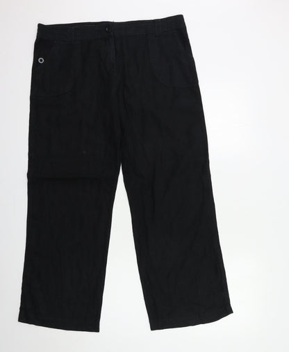 Womens UK Size 36 in Preworn Regular Fit  Black Trousers