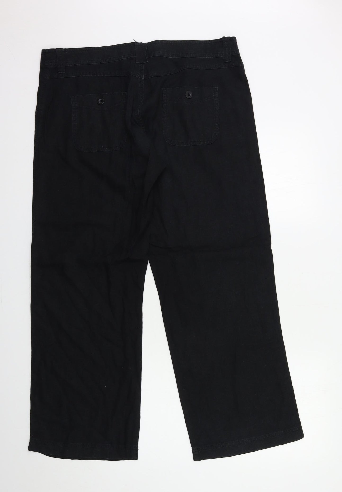 Womens UK Size 36 in Preworn Regular Fit  Black Trousers