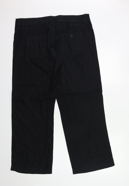 Womens UK Size 36 in Preworn Regular Fit  Black Trousers