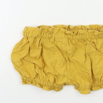TU Baby Yellow   Cropped Trousers Size 6-9 Months
