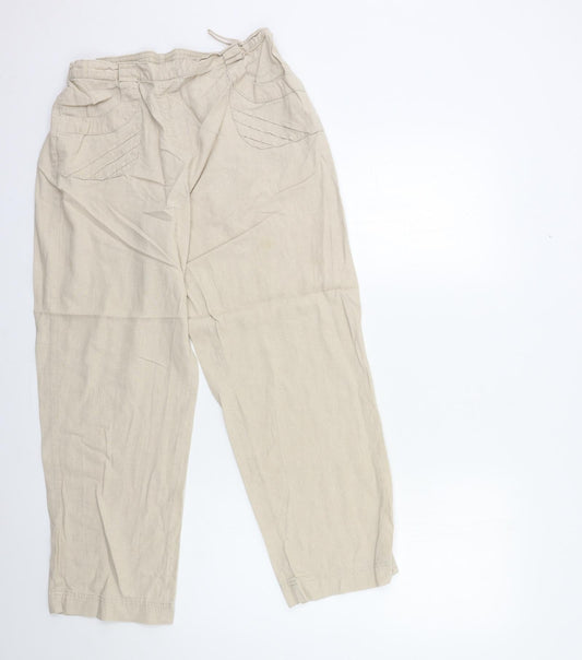 Classics Womens Beige   Trousers  Size 18 L27 in