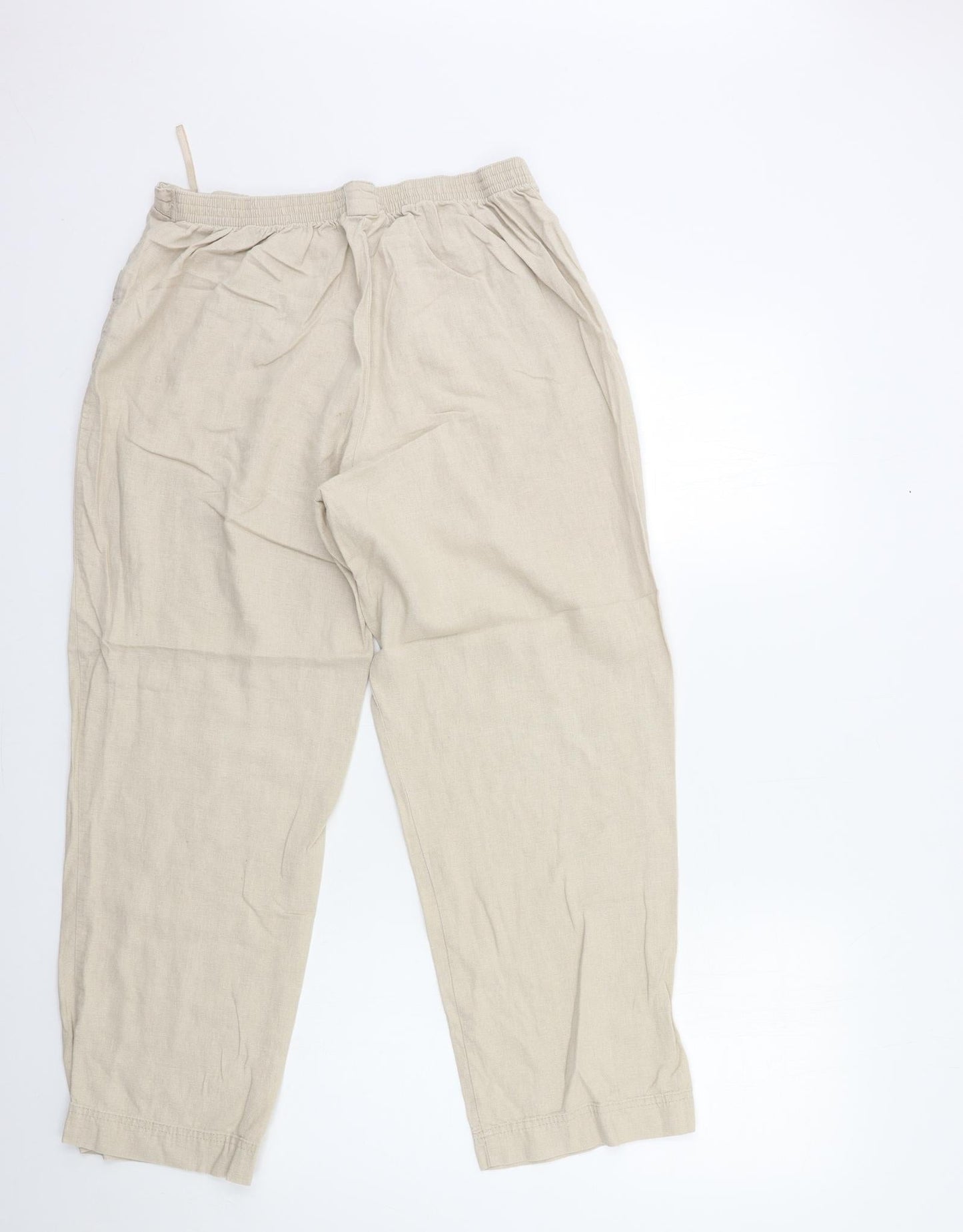 Womens UK Size 18 Classics Regular Fit  Beige Trousers