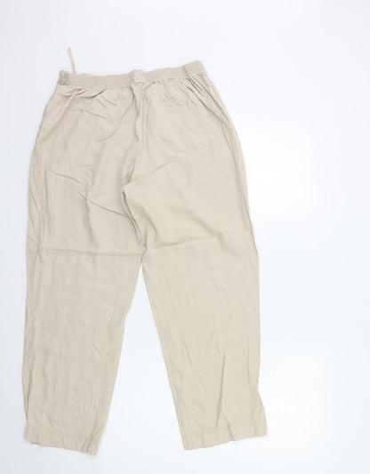 Womens UK Size 18 Classics Regular Fit  Beige Trousers