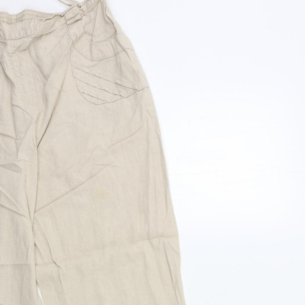 Womens UK Size 18 Classics Regular Fit  Beige Trousers