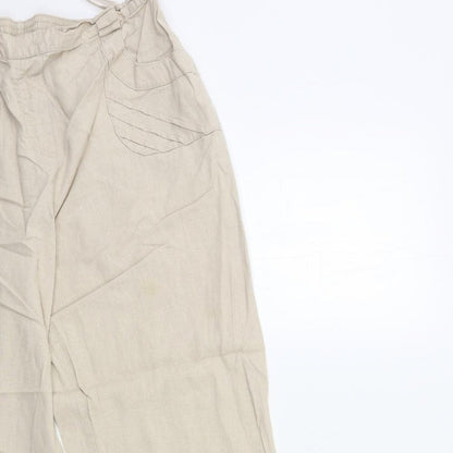 Womens UK Size 18 Classics Regular Fit  Beige Trousers