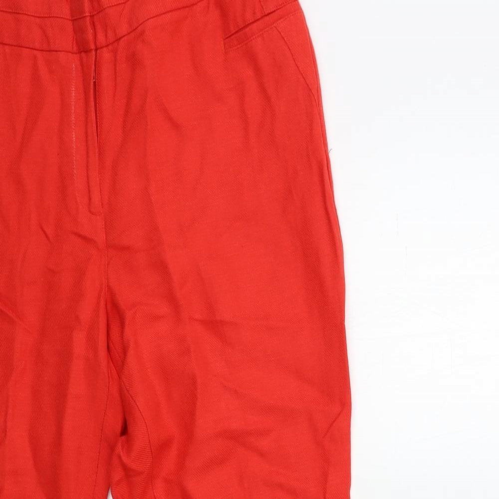 Womens UK Size 28 in NEXT Regular Fit  Red Trousers