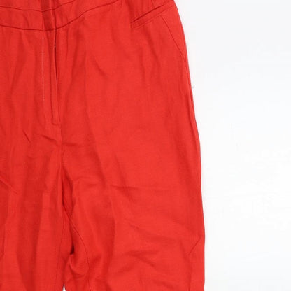 Womens UK Size 28 in NEXT Regular Fit  Red Trousers