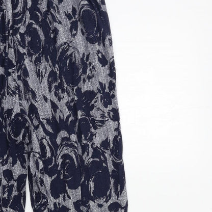 Womens UK Size 12 Marks and Spencer Regular Fit  Blue Trousers