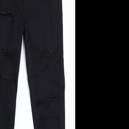 Topshop Womens Black  Denim Jegging Jeans Size 26 in L27 in