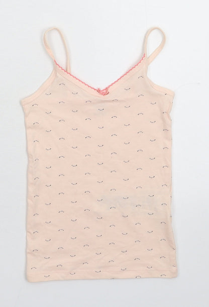 Kiabi Girls Beige   Basic Tank Size 4-5 Years
