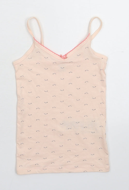 Kiabi Girls Beige   Basic Tank Size 4-5 Years