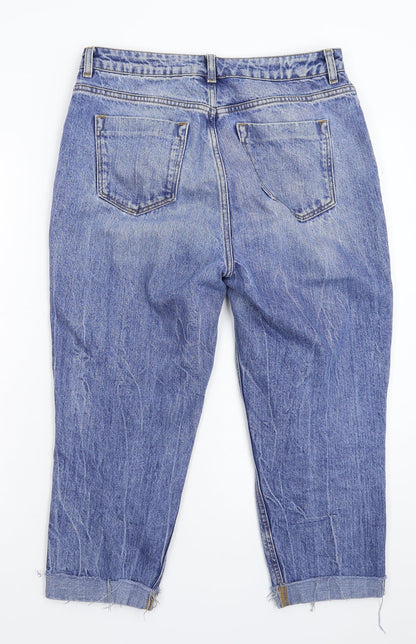 ASOS Womens Blue  Denim Cropped Jeans Size 30 in L21 in