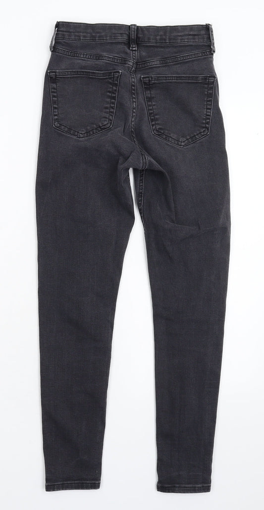 Topshop Womens Grey  Denim Skinny Jeans Size 26 in L26 in